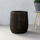 de diepe urn vormde concrete bloempot, de pot van de cementbloem voor grote installaties in yard of binnen